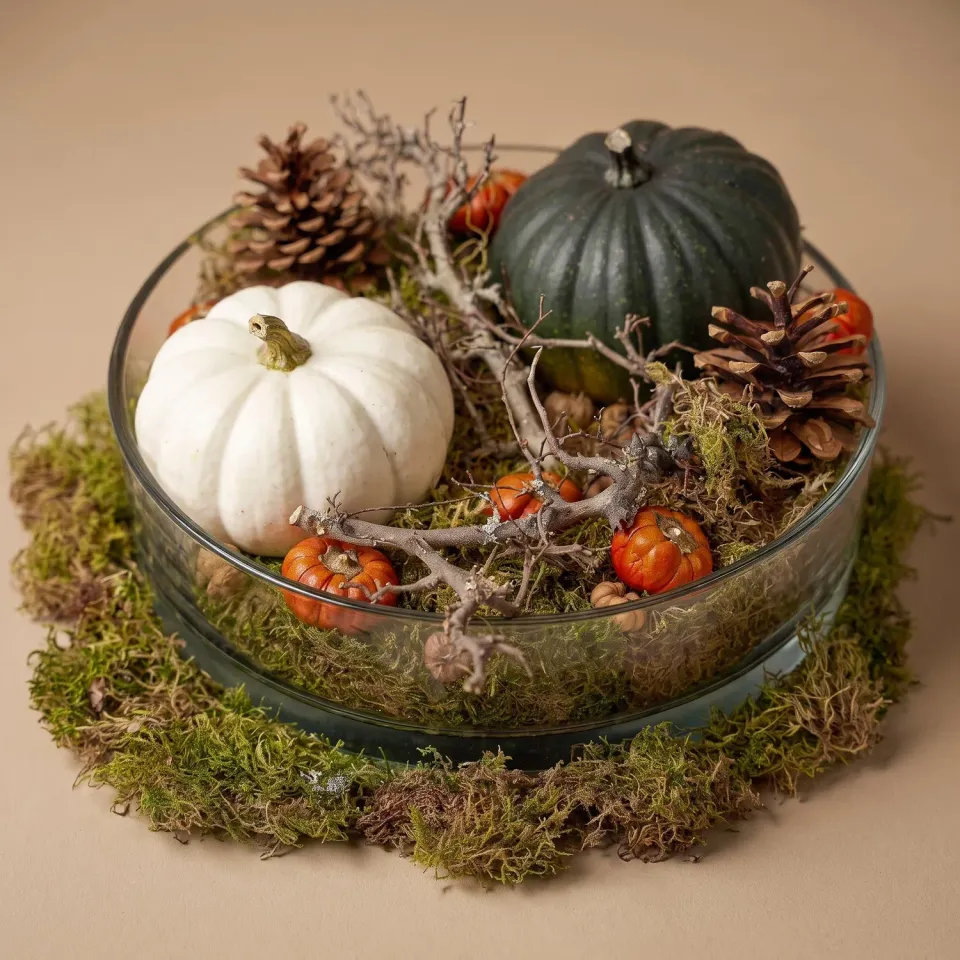 Urbanjungl Herfstschaal Pompoen Groot schaal 2 pompoenen