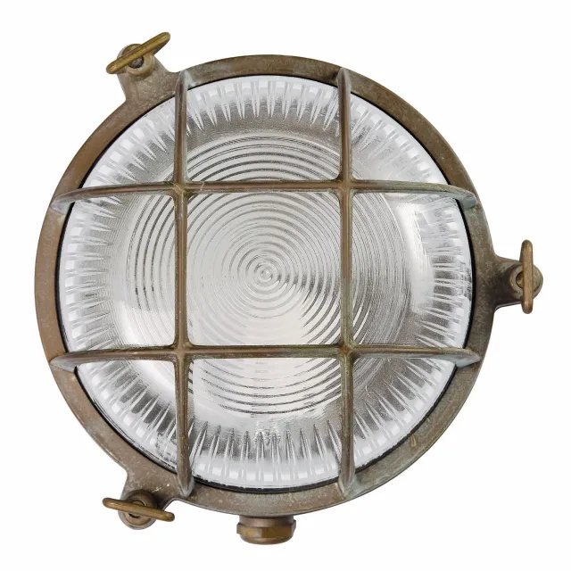 Tuincentrum Heerdink Maritiem E27 gevel lamp messing rond