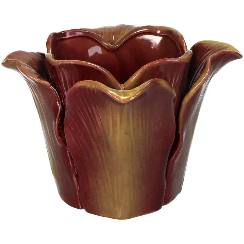 Urbanjungl Tulip Twist bloempot paars rood 10 cm