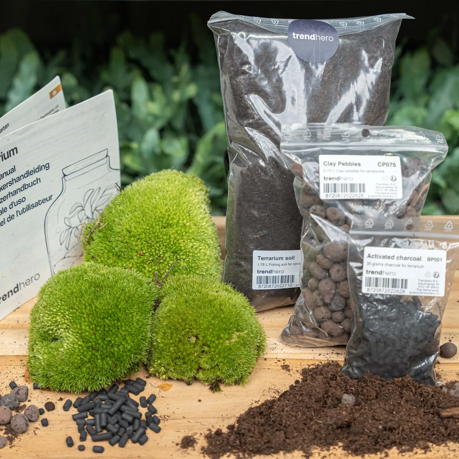 Urbanjungl terrarium navulling startpakket L/XL zonder planten