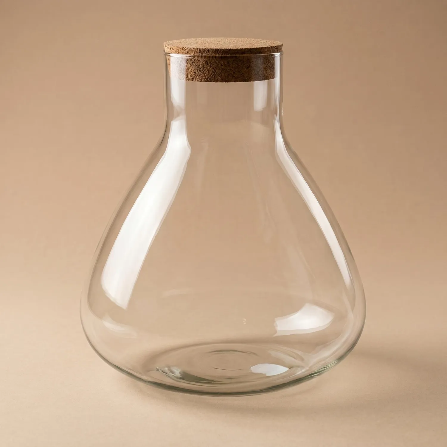 Urbanjungl Sammie terrarium fles kurk Ø 22,5 cm 4 liter glas