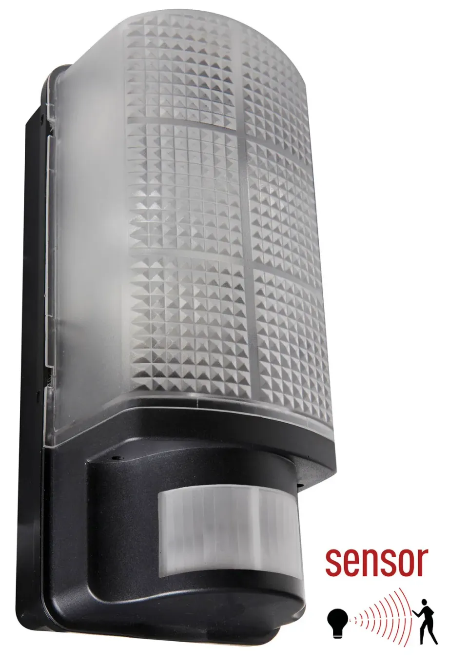 Tuincentrum Heerdink Sensor gevel lamp zwart E27