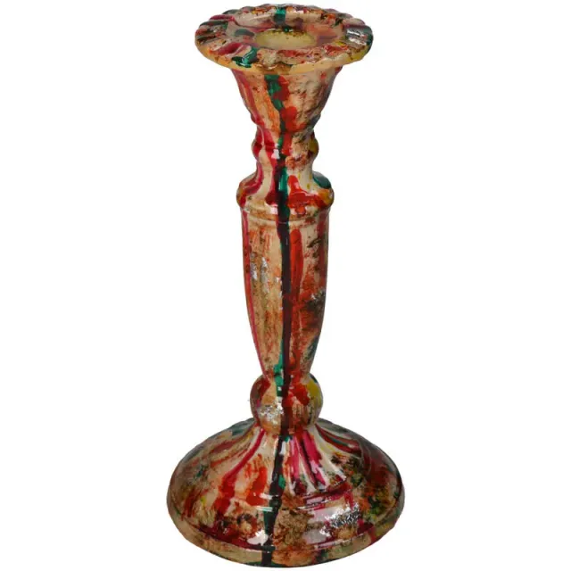 Urbanjungl Kaarsenhouder beschilderd aluminium 22 cm