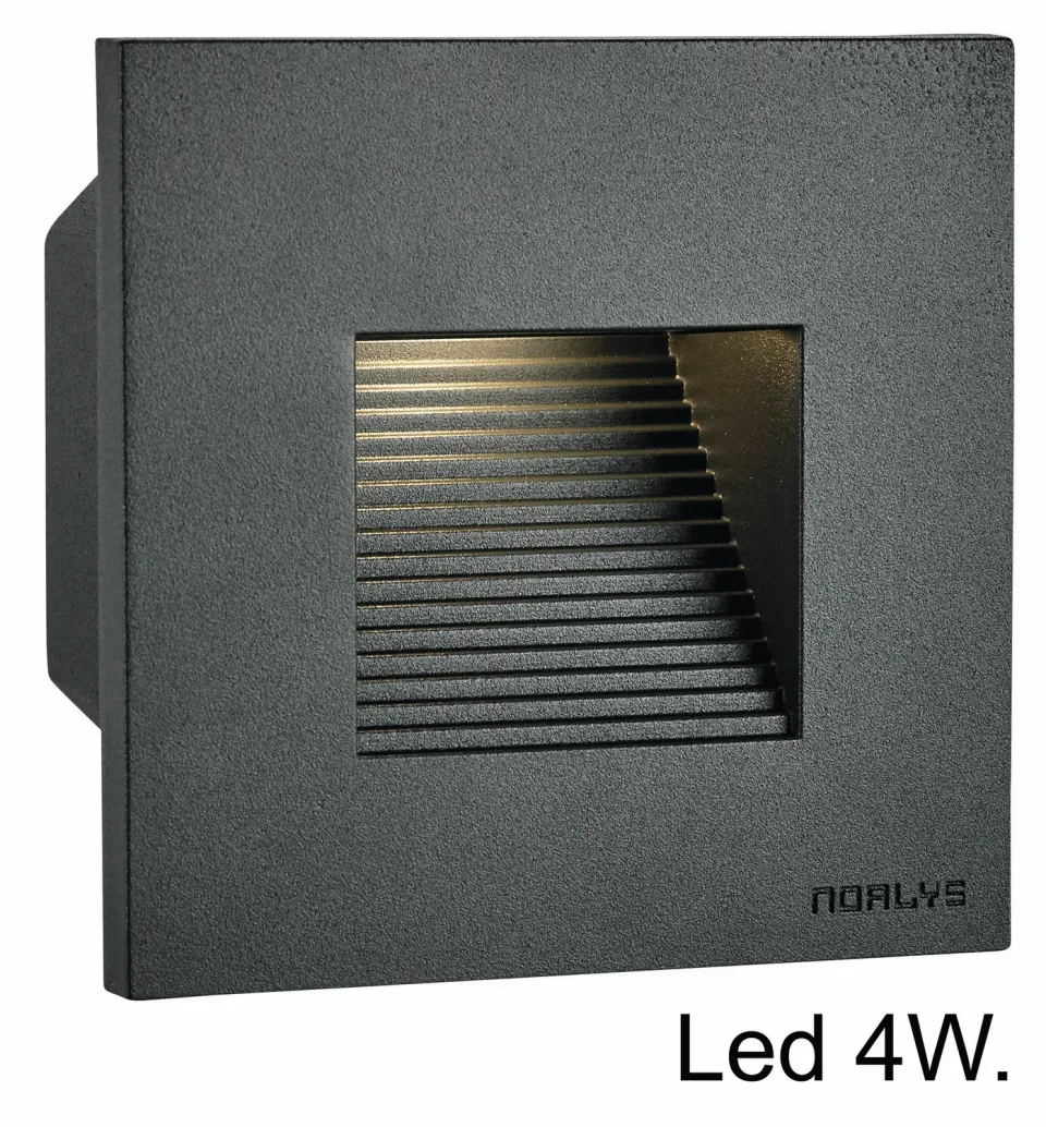 Tuincentrum Heerdink wandlamp antraciet led 4-kant 4W