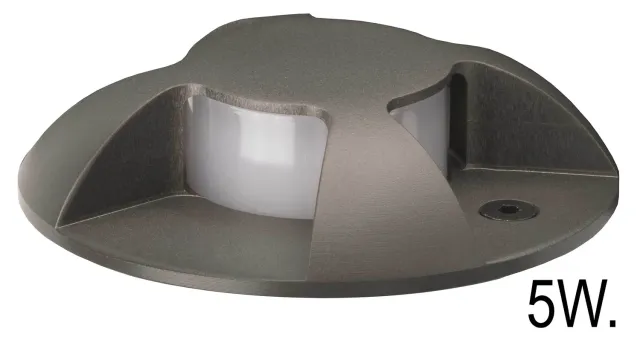 Spotpro grondspot antraciet LED 5W 3000K 4-zijde