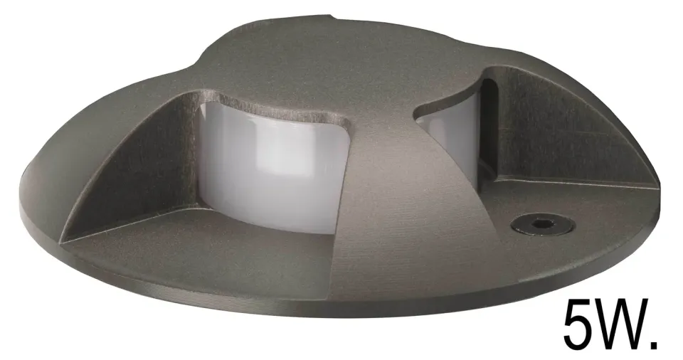 Spotpro grondspot antraciet LED 5W 3000K 4-zijde