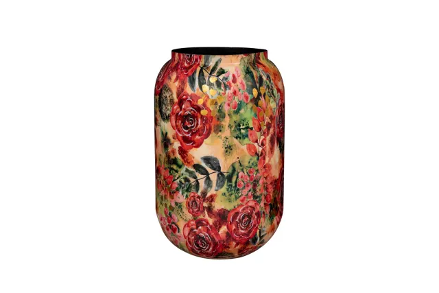 Tuincentrum Heerdink Rose bloempot rouge D30 H42 metaal