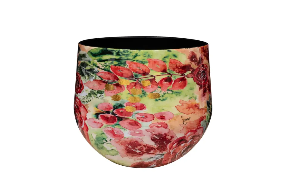 Tuincentrum Heerdink Rose Rouge bloempot D24 metaal