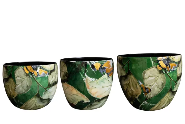 Tuincentrum Heerdink Bee Green bloempotten set van 3 D21