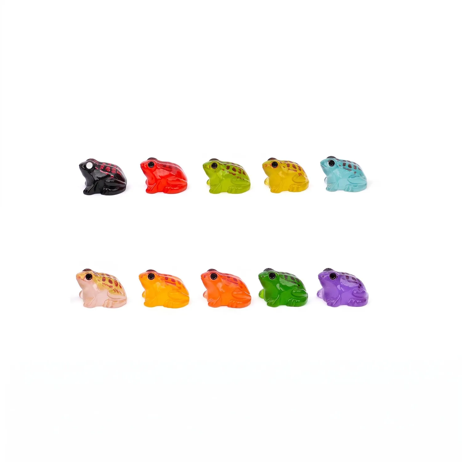 Urbanjungl tropische kikkers miniatuurfiguren 10 stuks