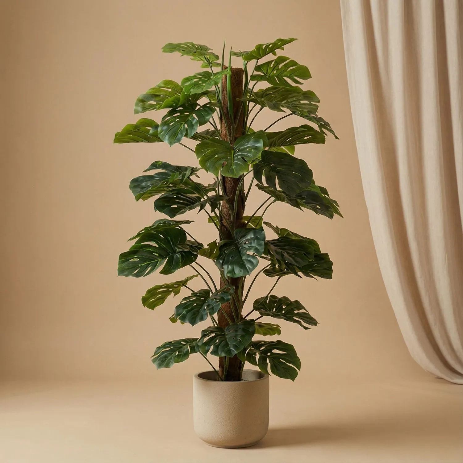 Urbanjungl Monstera kunstplant aan stok 150 cm