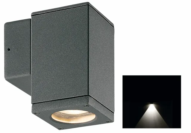 Finmotion Finm gevelspot antraciet GU10