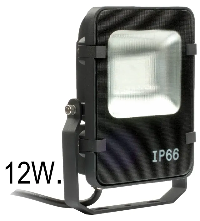 Spotpro breedstraler zwart led 12W tuinspot 3000K