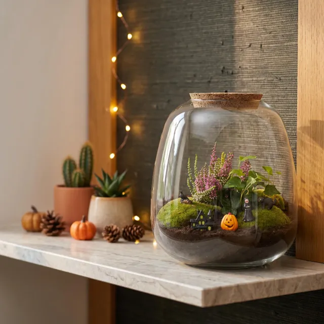 Urbanjungl Emma Trick or Treat Village Terrarium 23 cm Halloween