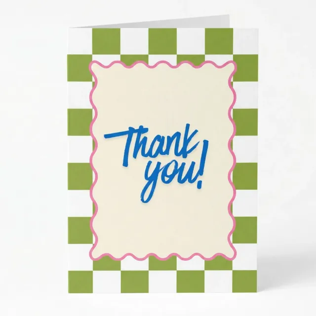 Urbanjungl Thank You wenskaart A6 gevouwen bedankkaart