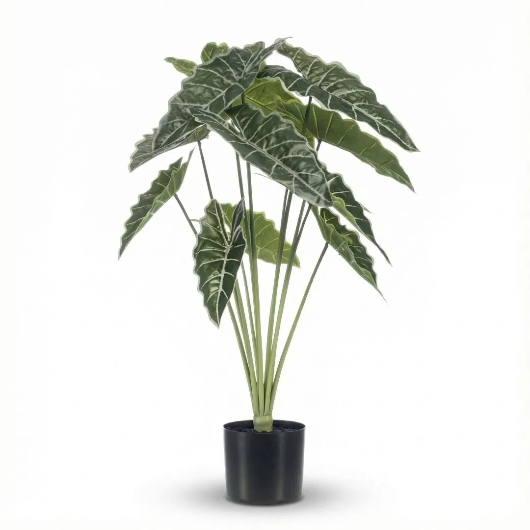 Urbanjungl Alocasia kunstplant 80 cm groen realistisch