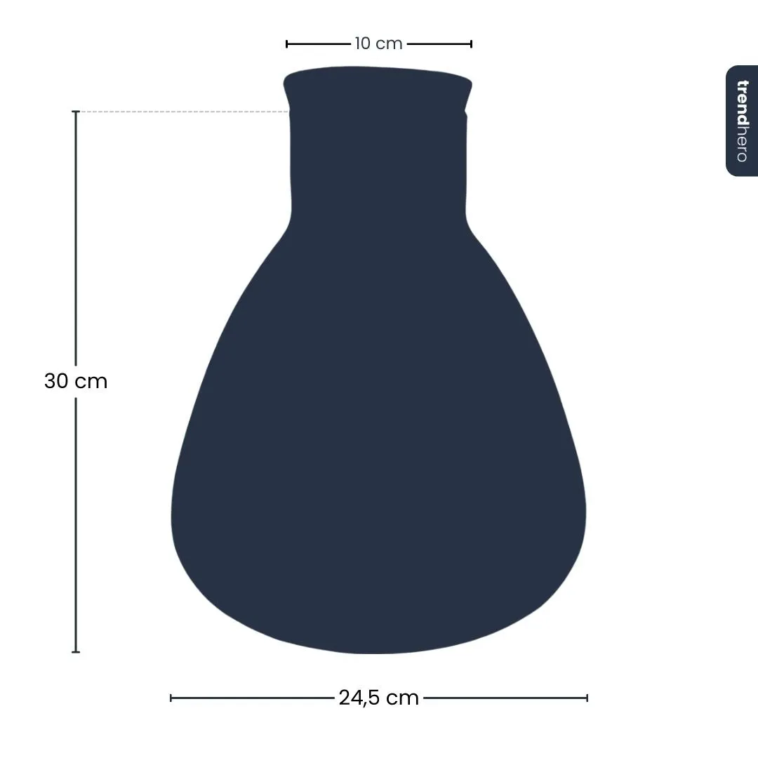 Urbanjungl Sam fles gerecycled glas 6,5 L 30 cm