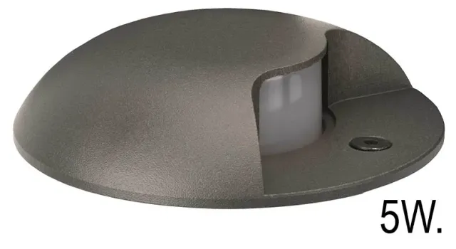 Spotpro grondspot LED 5W 3000K antraciet 1-zijde