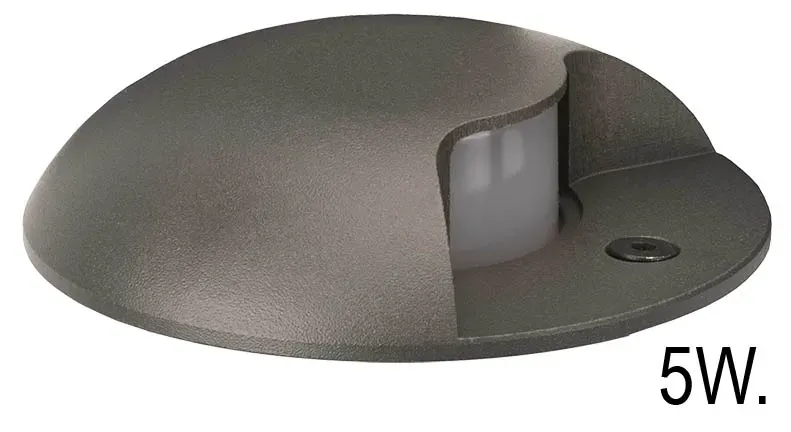 Spotpro grondspot LED 5W 3000K antraciet 1-zijde