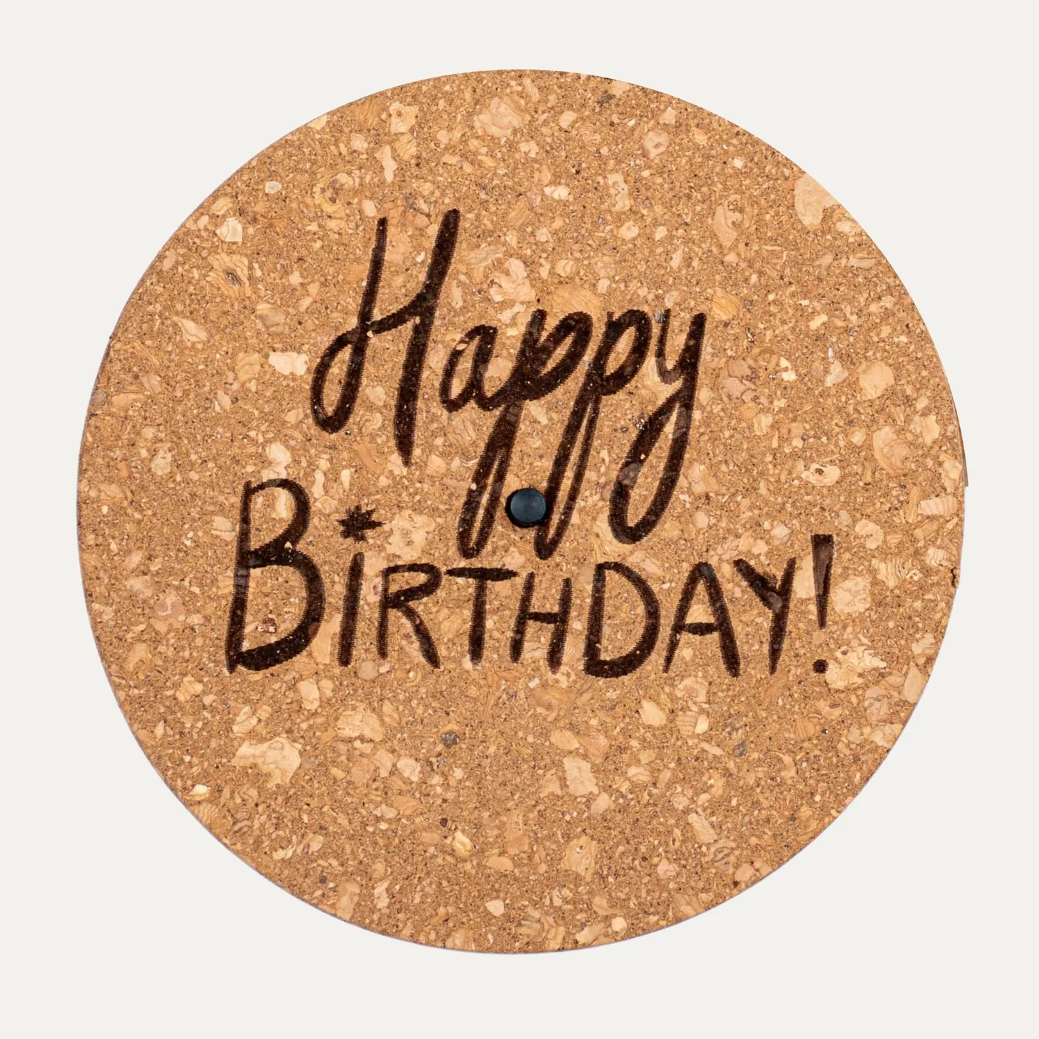 Urbanjungl Happy Birthday LED-kurkdeksel gegraveerd