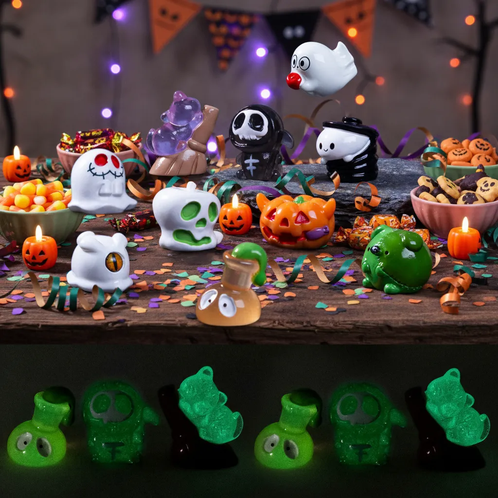 Urbanjungl Halloween Spooky Crew figuurtjes 10 stuks 1-3 cm