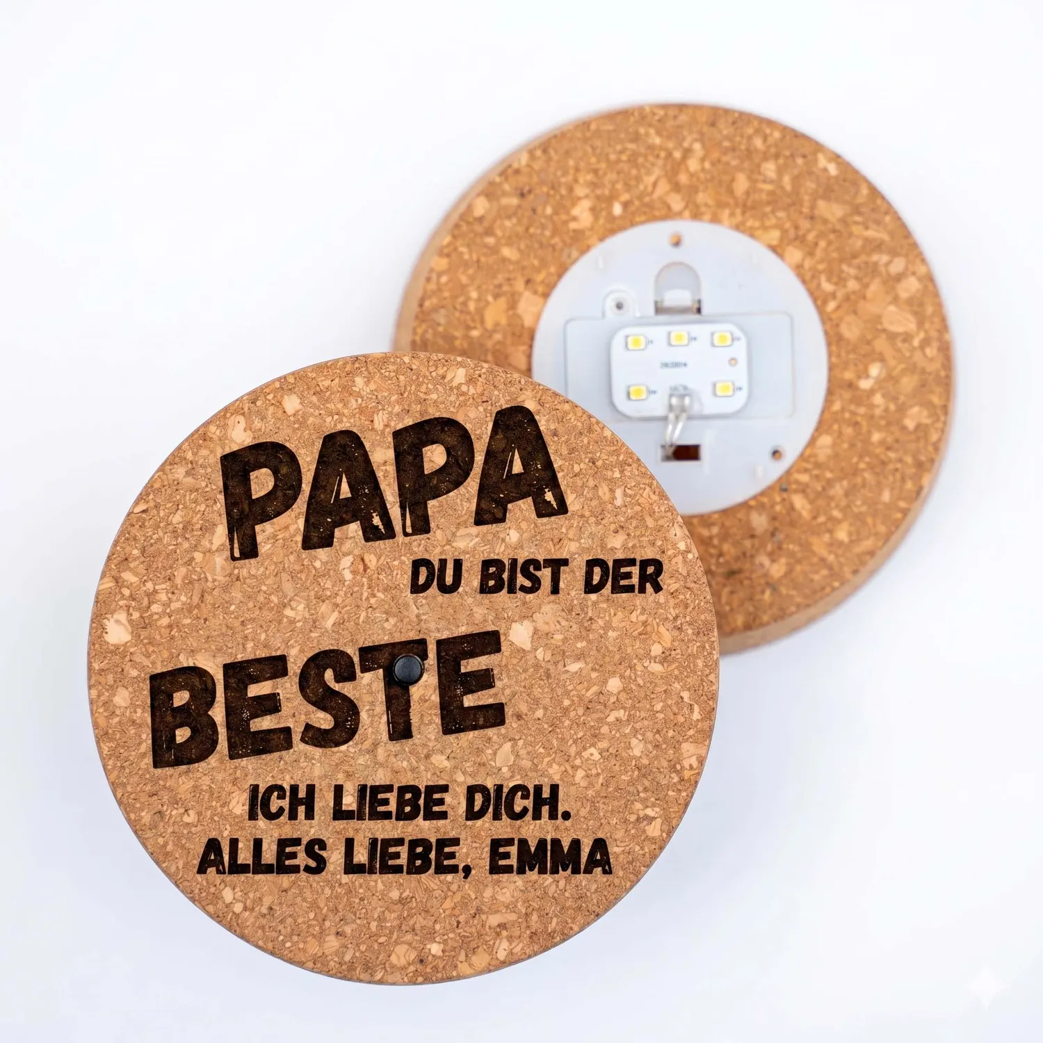 Urbanjungl LED Kurk S best dad kurk met gravure warm licht