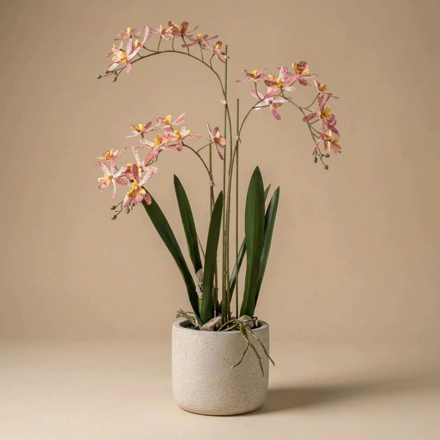 Urbanjungl Renanthera orchidee kunstplant 56 cm roze