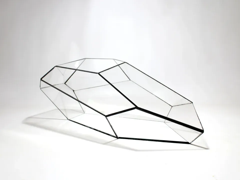 Urbanjungl Plantasia glazen terrarium 50 cm geometric