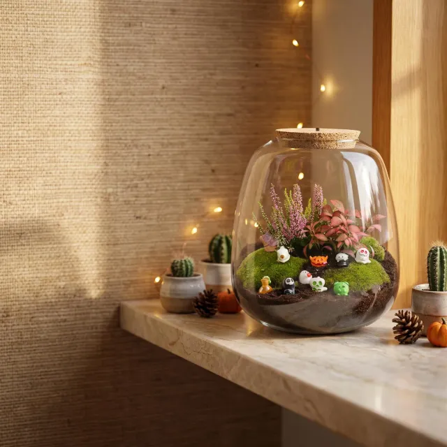 Urbanjungl Emma Spooky Terrarium DIY set Ø23 cm