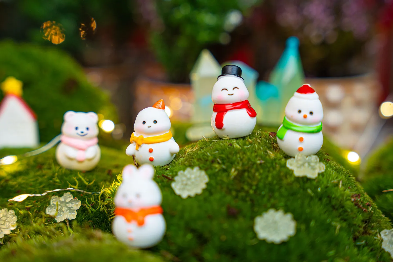 Urbanjungl Frosty Friends Kerst Sneeuwpoppen 10 stuks