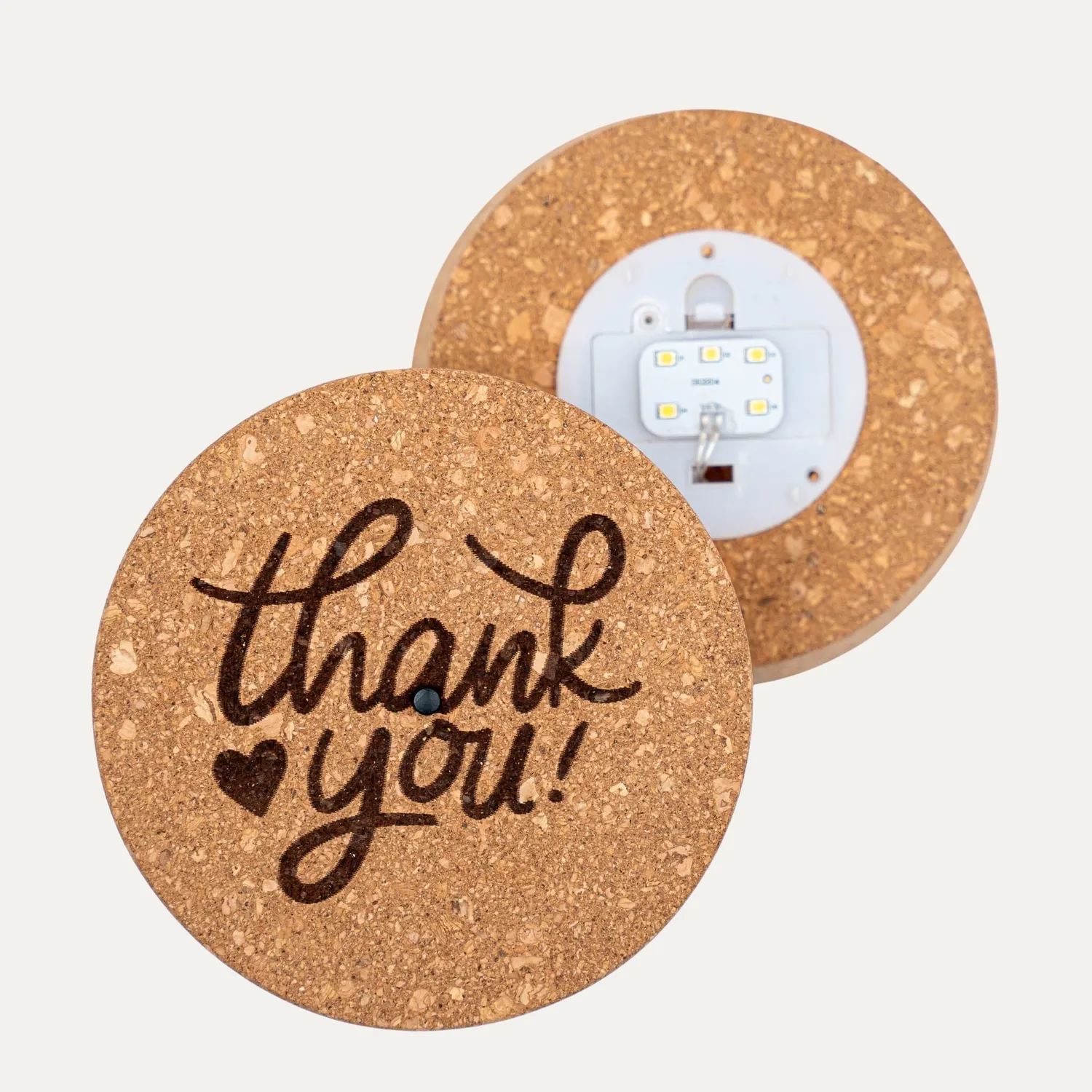 Urbanjungl LED-kurkdeksel THANK YOU maat M verlicht