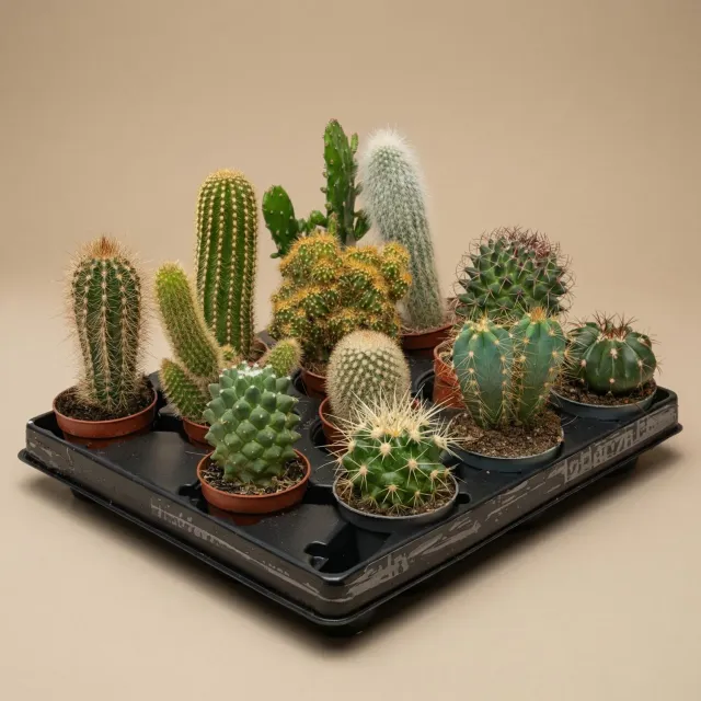 Urbanjungl Cactus set 12 stuks 8-12 cm pot 5,5 cm