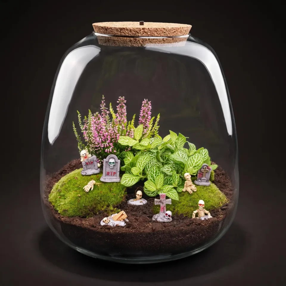 Urbanjungl Emma Halloween terrarium DIY 23 cm begraafplaats