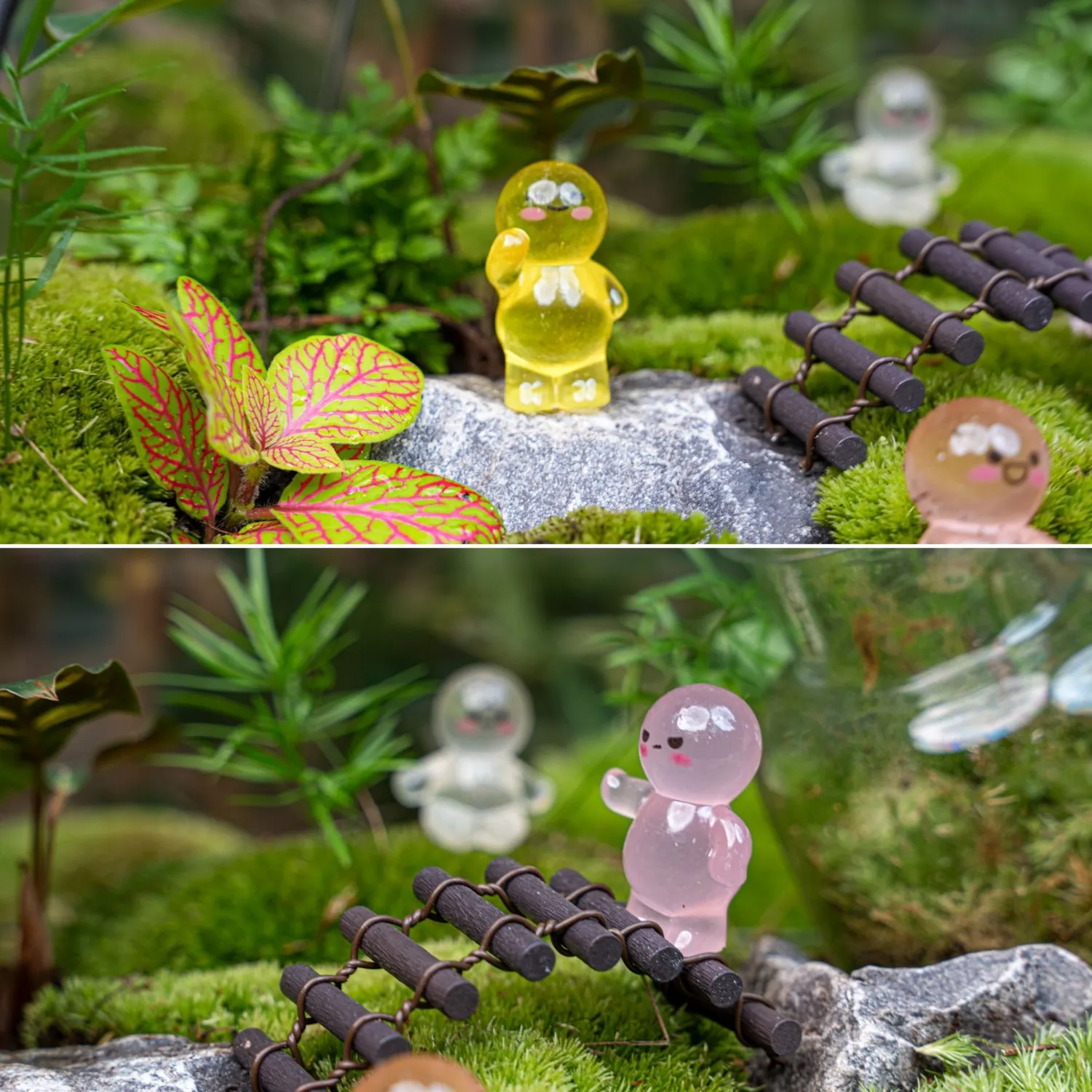Urbanjungl Lichtvriendjes Mini Figuren Glow 6 stuks