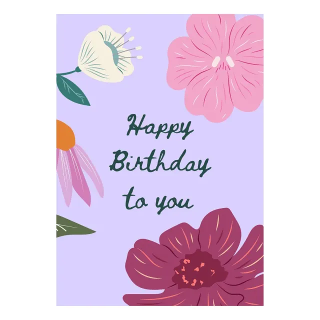 Urbanjungl Happy Birthday wenskaart A6 gevouwen