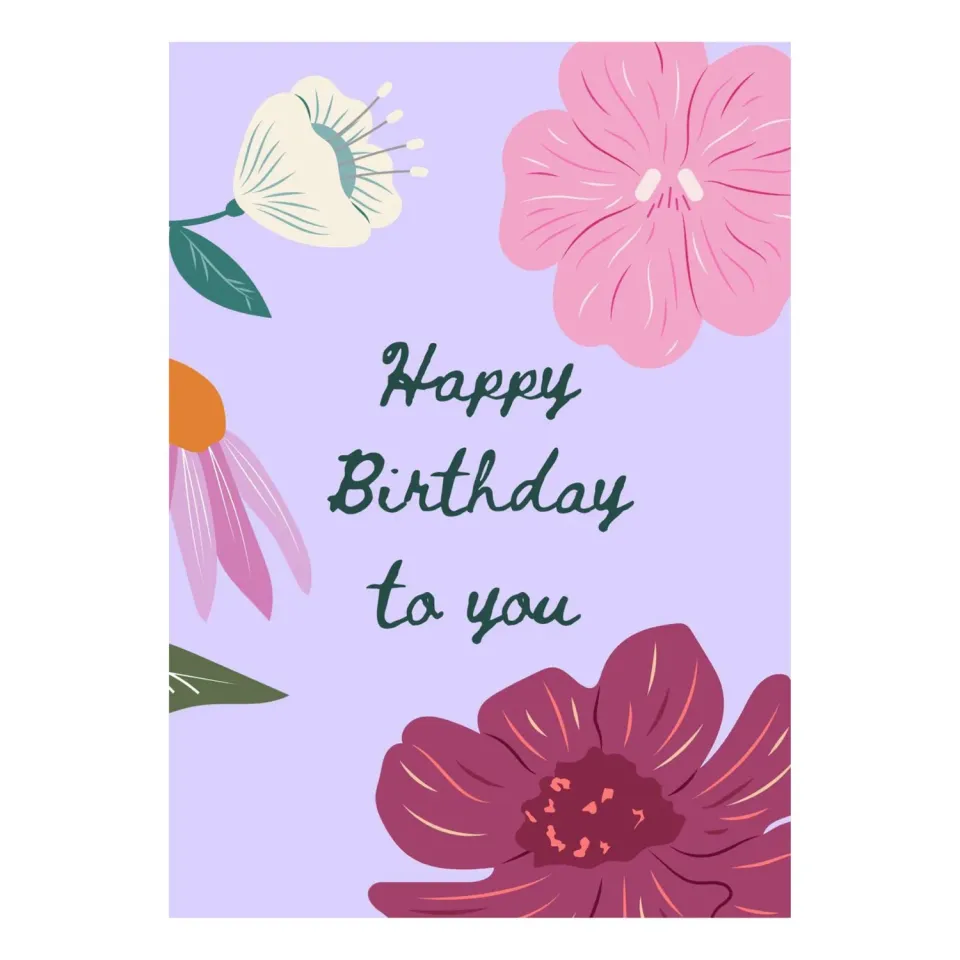 Urbanjungl Happy Birthday wenskaart A6 gevouwen