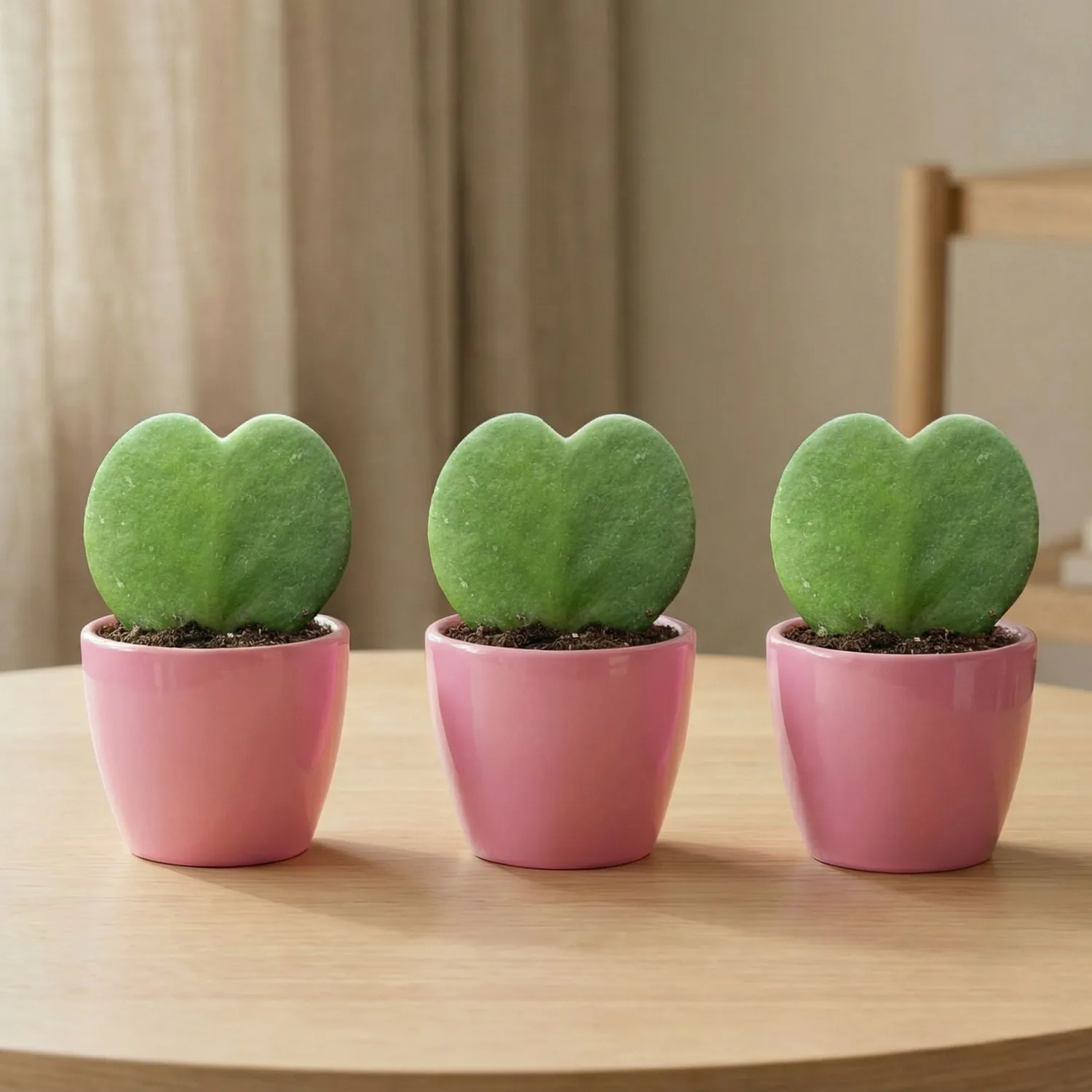 Urbanjungl Sweetheart plantenset 3x Hoya Kerrii hart