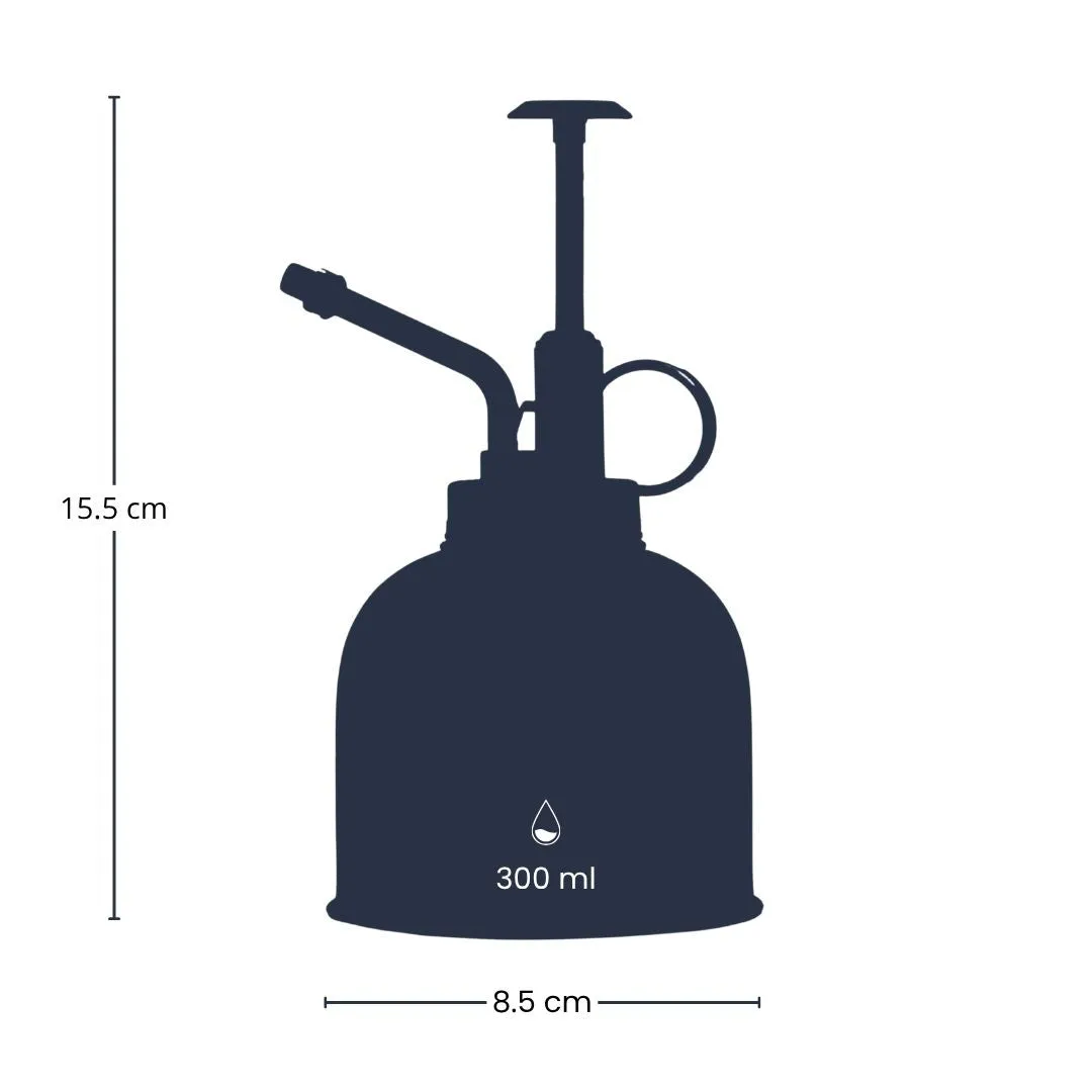 Urbanjungl plantenspuit RVS mat zwart 15,5 cm
