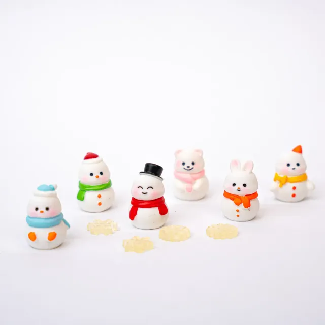 Urbanjungl Frosty Friends Kerst Sneeuwpoppen 10 stuks
