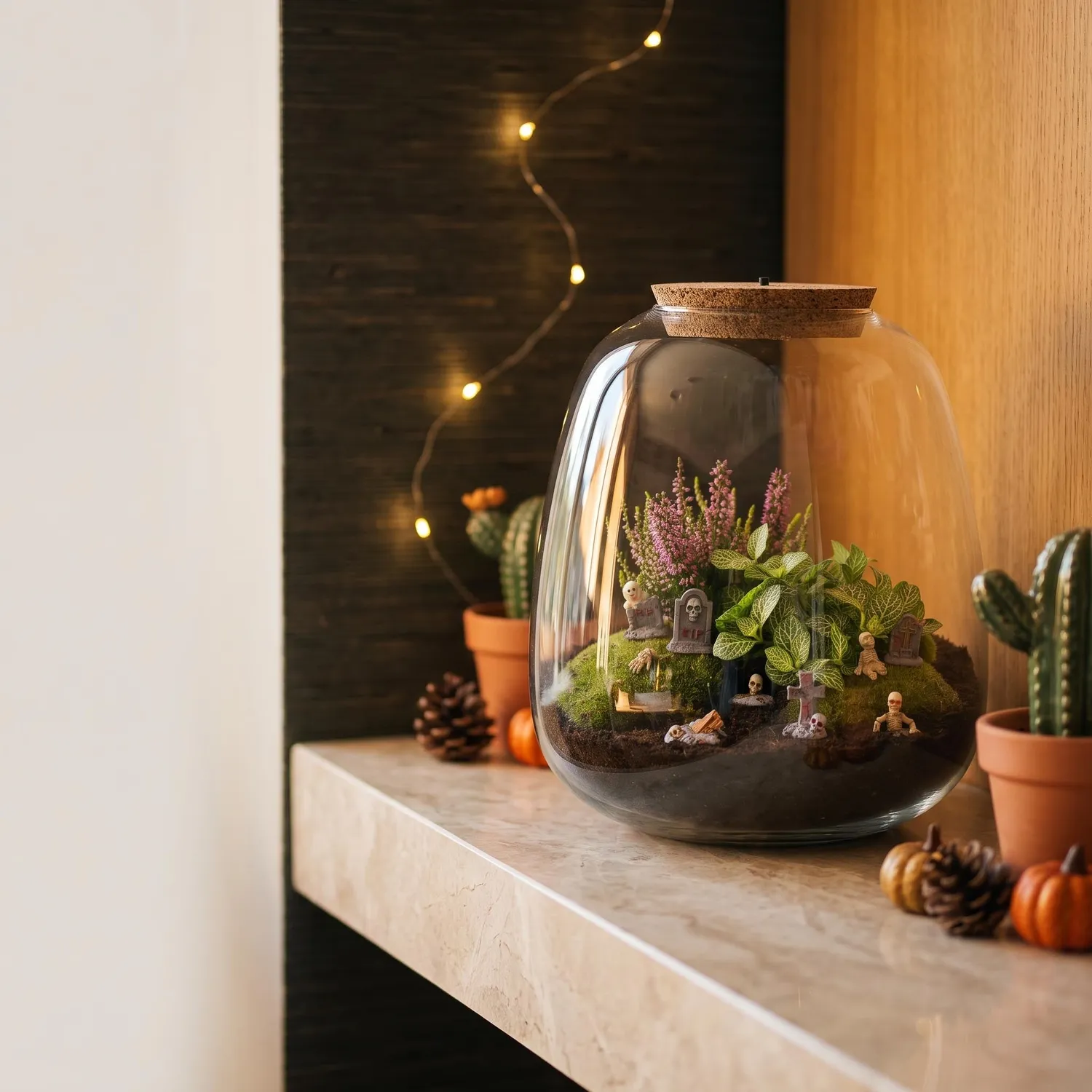 Urbanjungl Emma Halloween terrarium DIY 23 cm begraafplaats