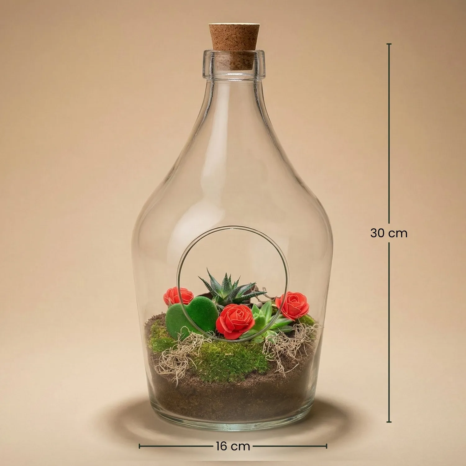 Urbanjungl Love in a Bottle open terrarium DIY kit