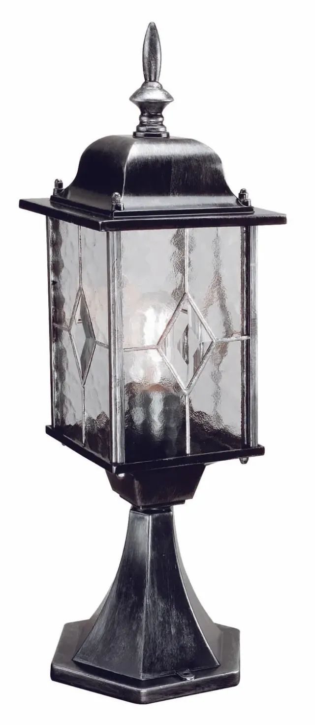 Tuincentrum Heerdink Wexford Sokkel 52 cm Sokkellamp Zwart-Zilver E27