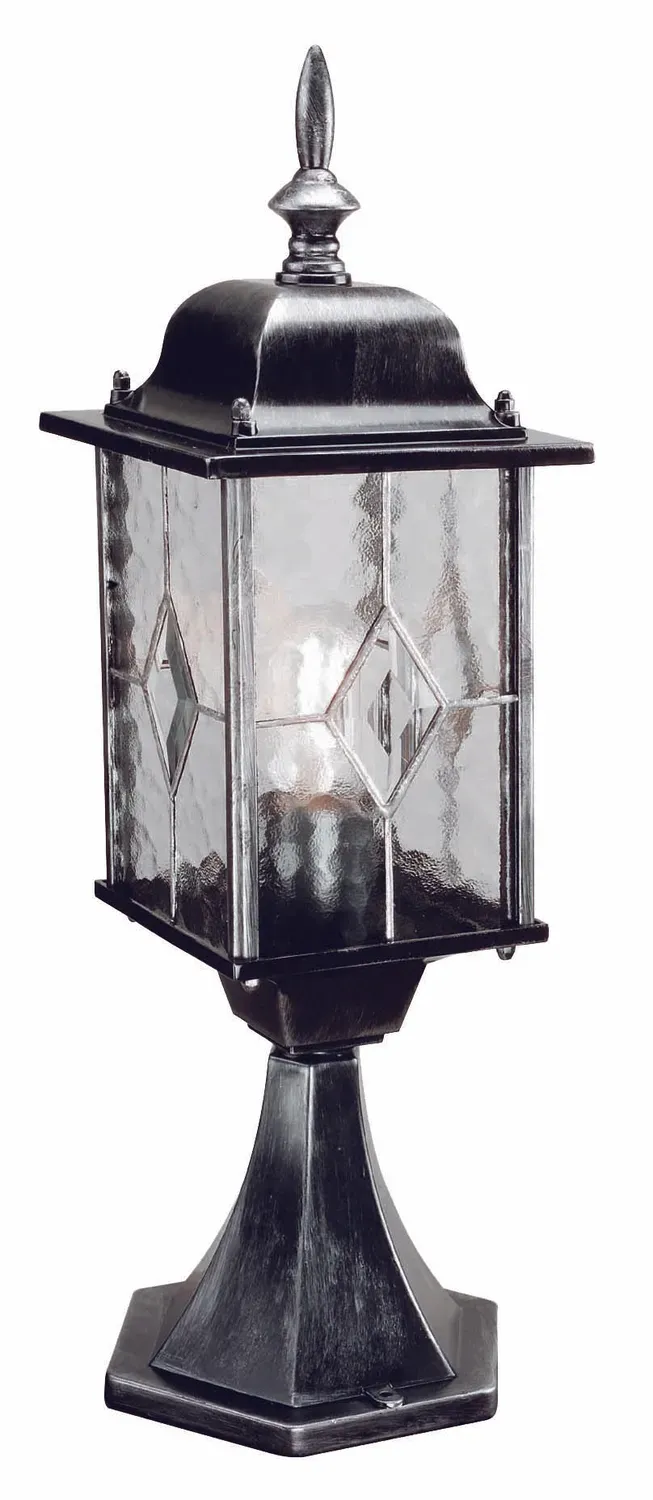 Tuincentrum Heerdink Wexford Sokkel 52 cm Sokkellamp Zwart-Zilver E27