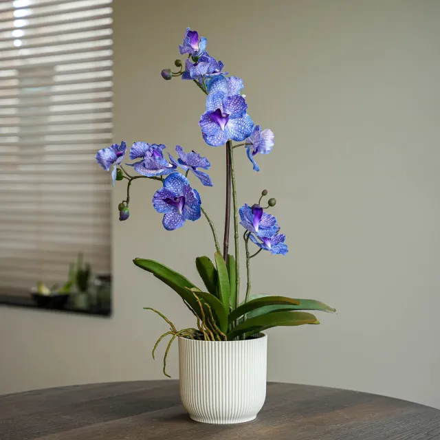Urbanjungl Vanda paars kunstplant 60 cm in pot