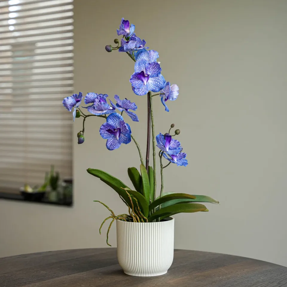 Urbanjungl Vanda paars kunstplant 60 cm in pot