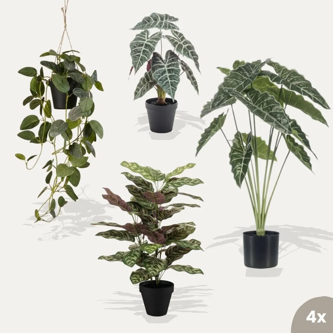 Urbanjungl Costa Rica Kunstplanten Bundelset 4 stuks