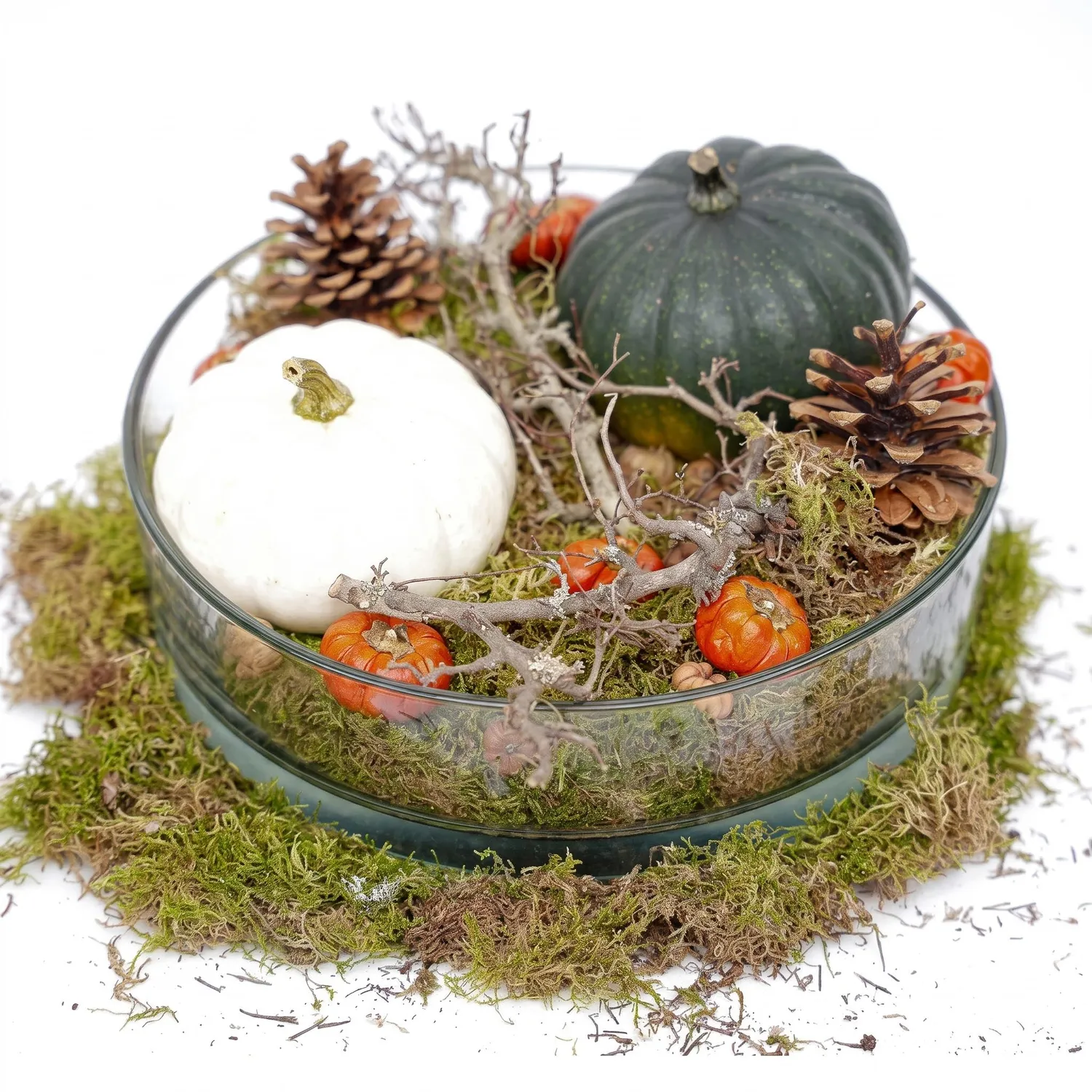 Urbanjungl Herfstschaal Pompoen Groot schaal 2 pompoenen