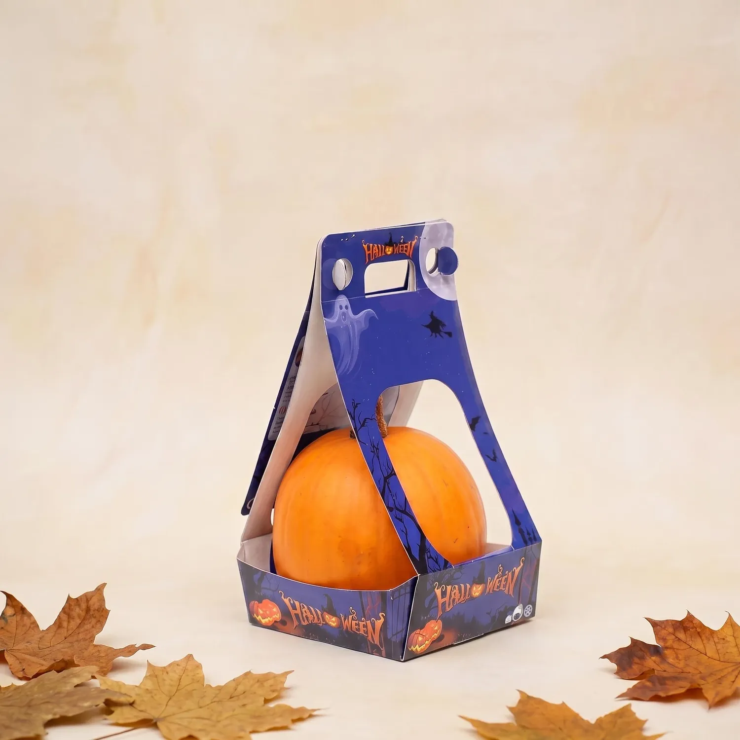Urbanjungl Halloween Pompoen Snijset echte pompoen 15 cm