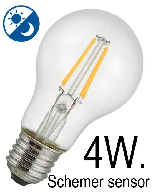Tuincentrum Heerdink E27 4W 2700K ledlamp helder met sensor