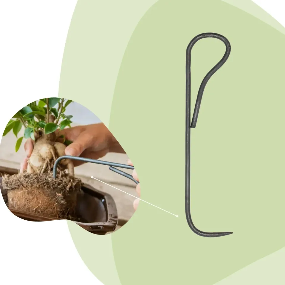 Urbanjungl bonsai wortelhaak 20,5 cm staal
